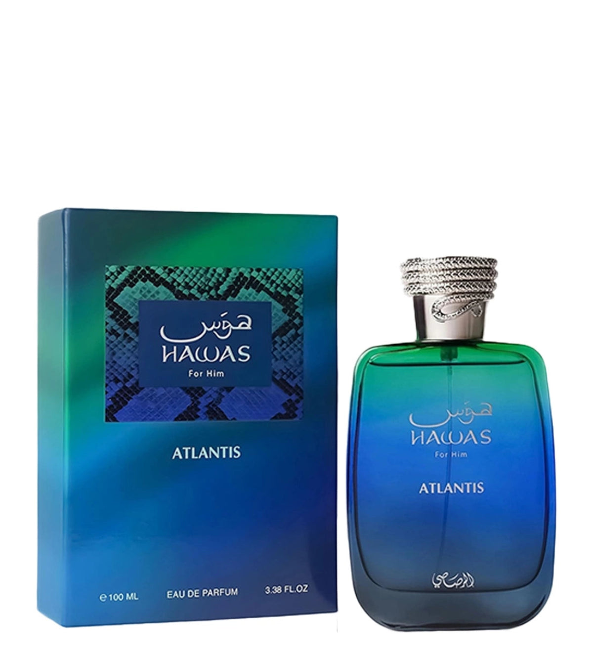 Perfume Rasasi Hawas Atlantis Eau de Parfum para hombre 100 ml original