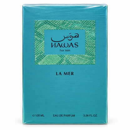 Perfume Rasasi Hawas La Mer EDP 100 ml para hombre en frasco original con vaporizador