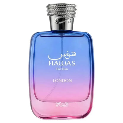 Caja original Hawas London Rasasi 100ml Eau de Parfum hombre