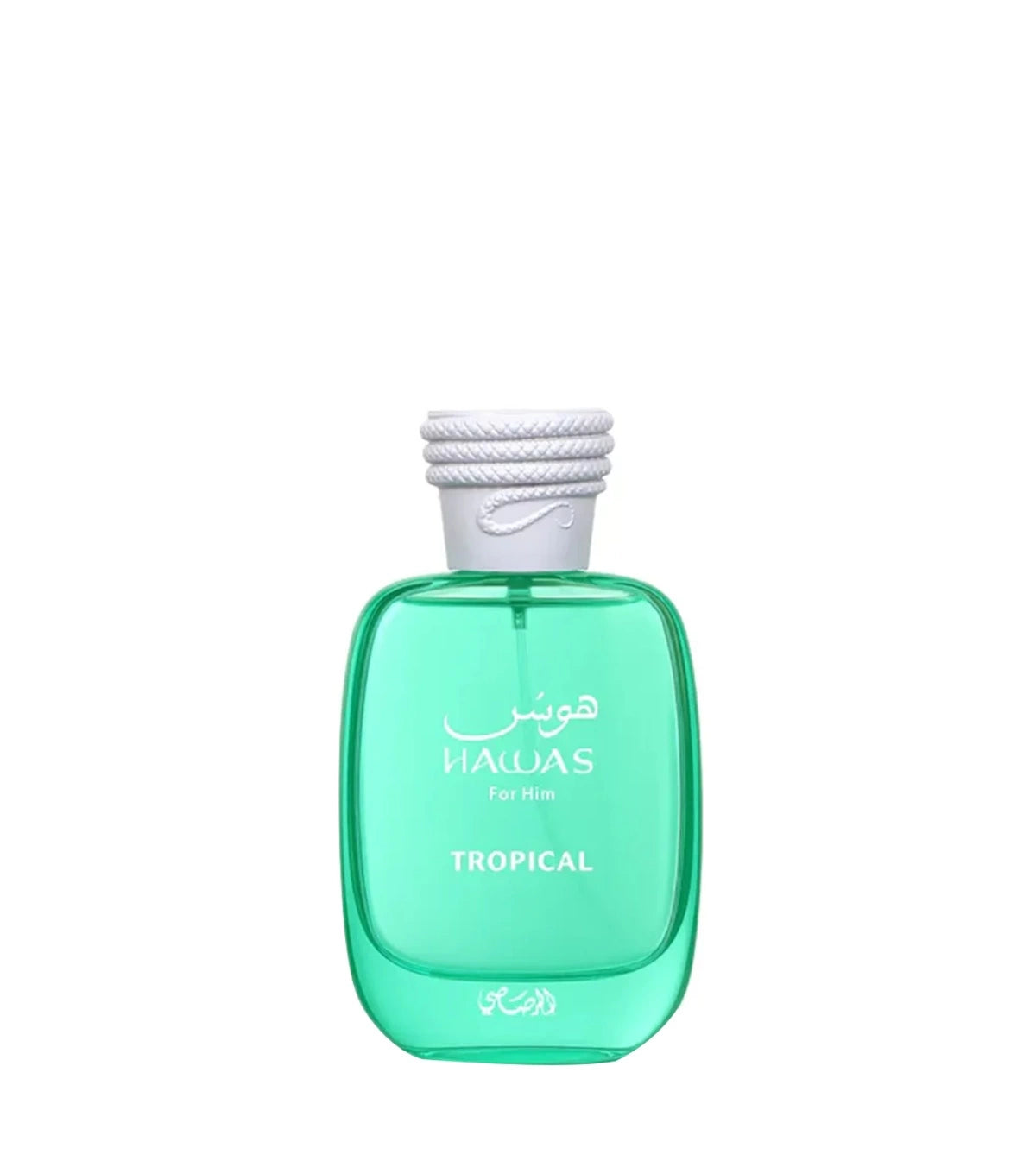 Perfume Rasasi Hawas Tropical EDP 100ml frasco tropical con inspiración en el océano