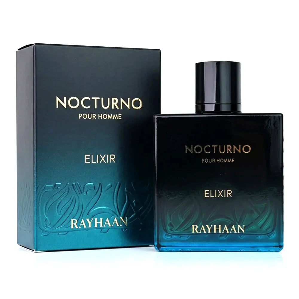 Perfume Rayhaan Nocturno Elixir Eau de Parfum 100ml para hombre original