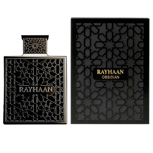 Frasco de perfume Rayhaan Obsidian Eau De Parfum 100ml para hombre