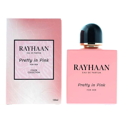 Rayhaan Pretty In Pink Color Collection 100ml EDP perfume femenino concentración eau de parfum