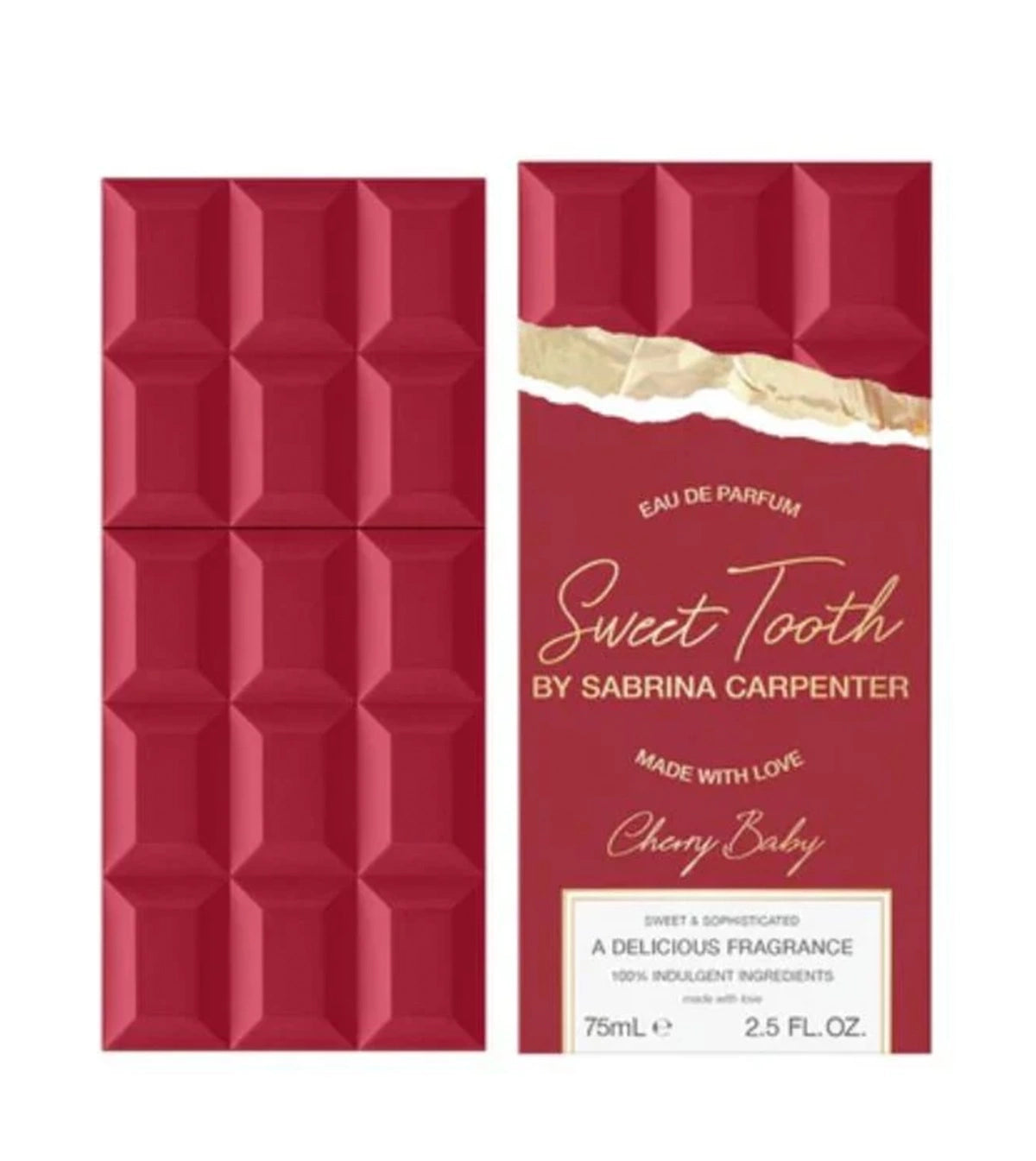 imagen del perfume Sabrina Carpenter Sweet Tooth Cherry Baby 75ml mujer de frente