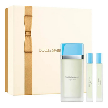 Botella original del set de perfumes  Light Blue Dolce & Gabbana EDT mujer