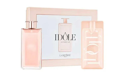 Set de lujo Idôle Le Parfum incluye fragancia 100ml y productos de cuidado en presentación regalo
