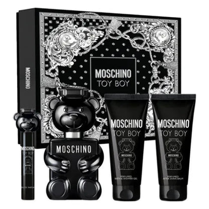 Frasco Toy Boy Moschino Eau de Parfum 100ml para hombre diseño oso negro presentación estuche
