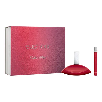 set euphoria calvin klein estuche perfume para mujer eau de parfum 100ml fragancia oriental floral intensa y elegante