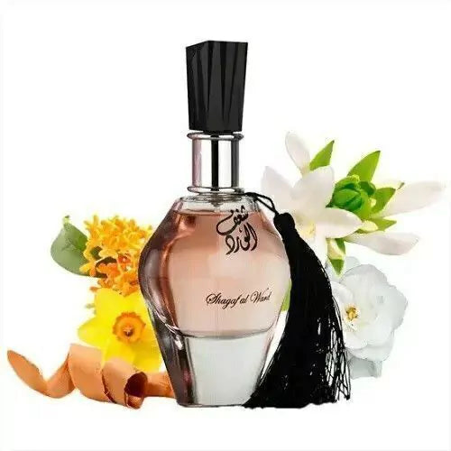 Detalle del frasco Shagaf Al Ward Al Wataniah Eau de Parfum 100 ml