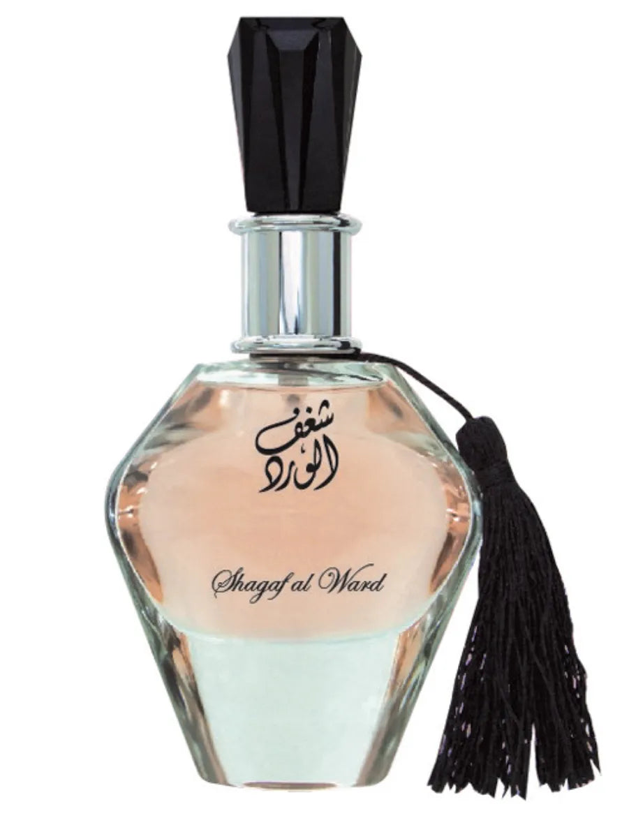 Vista lateral del perfume Shagaf Al Ward Al Wataniah 100 ml