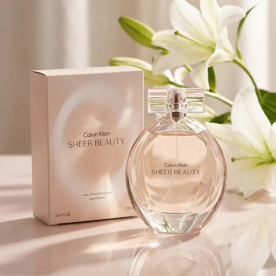 Vista frontal Sheer Beauty Calvin Klein perfume original