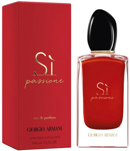 Fragancia Si Passione de Giorgio Armani para mujer Eau de Parfum 100ml con combinación sofisticada de frutos rojos y flores seductoras

