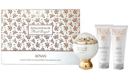 Fragancia Souvenir Floral Bouquet Set de Afnan para mujer EDP 100ml ideal para regalo con aroma romántico

