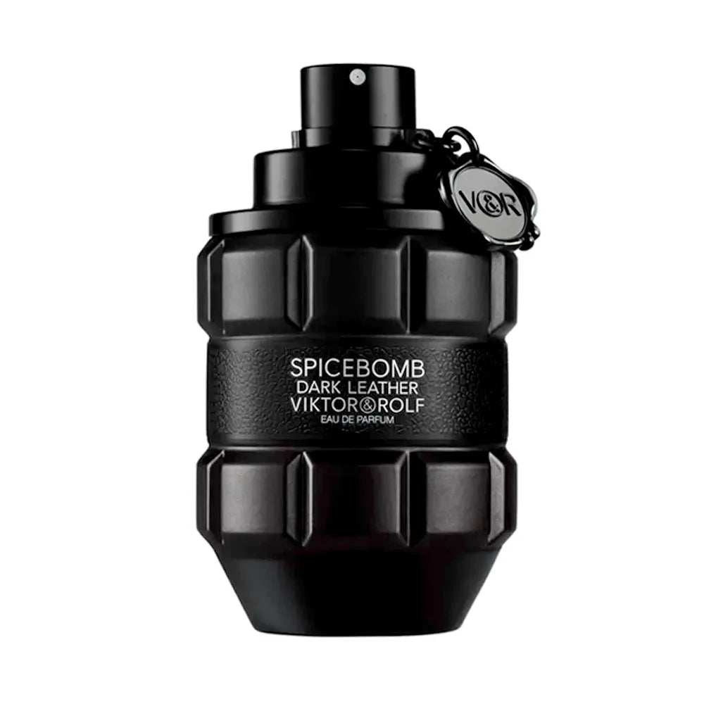 Frasco Spicebomb Dark Leather diseño elegante masculino