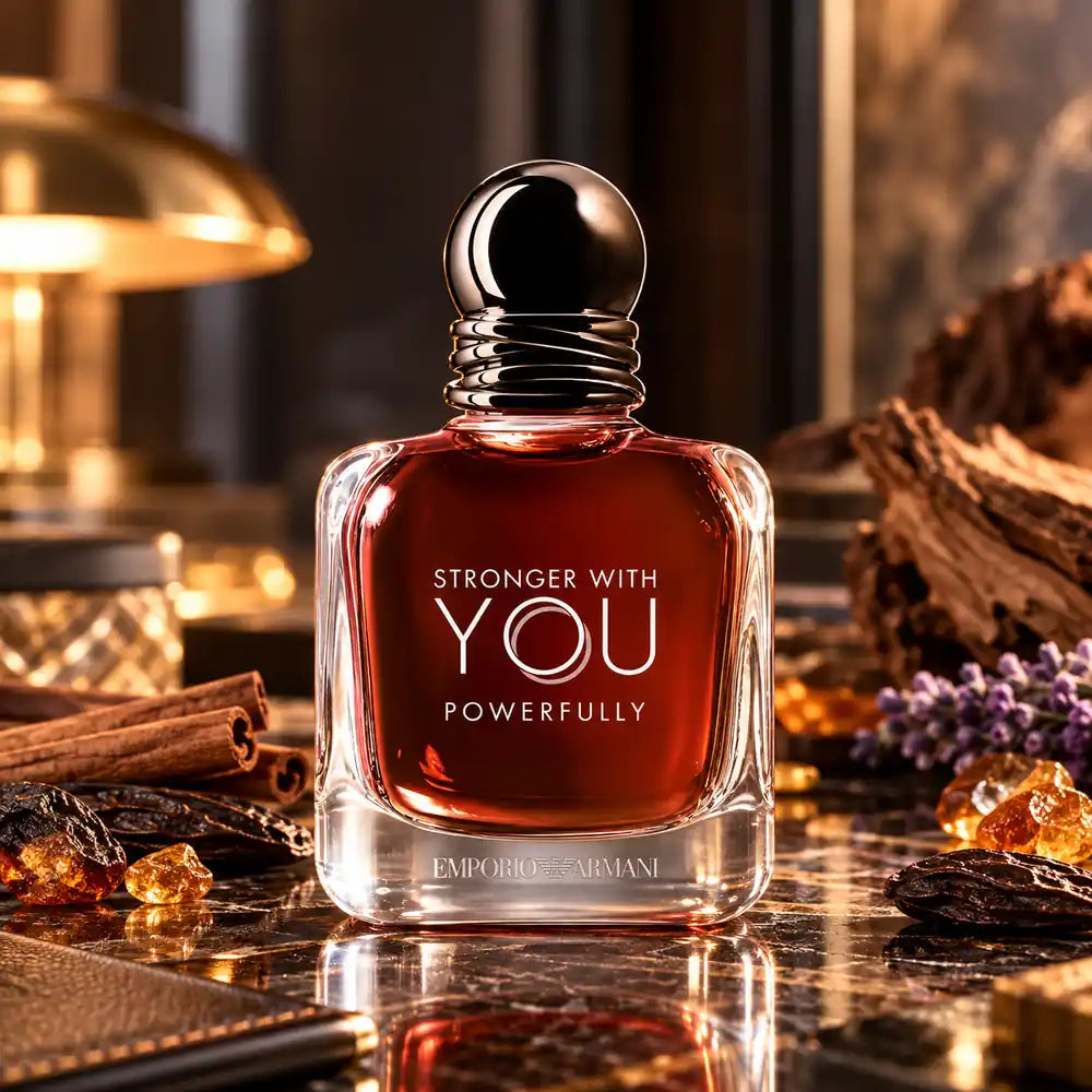 vista completa de giorgio armani stronger with you powerfully edp 100 ml para hombre