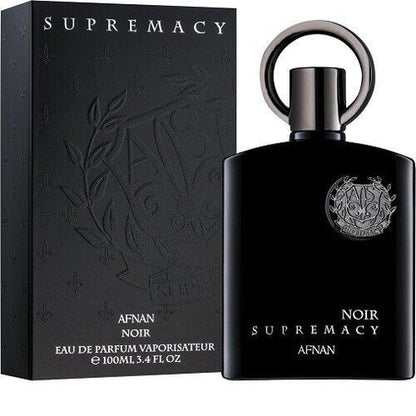 Fragancia Supremacy Noir de Afnan para hombre Eau de Parfum 100ml con combinación única de notas oscuras y sensuales

