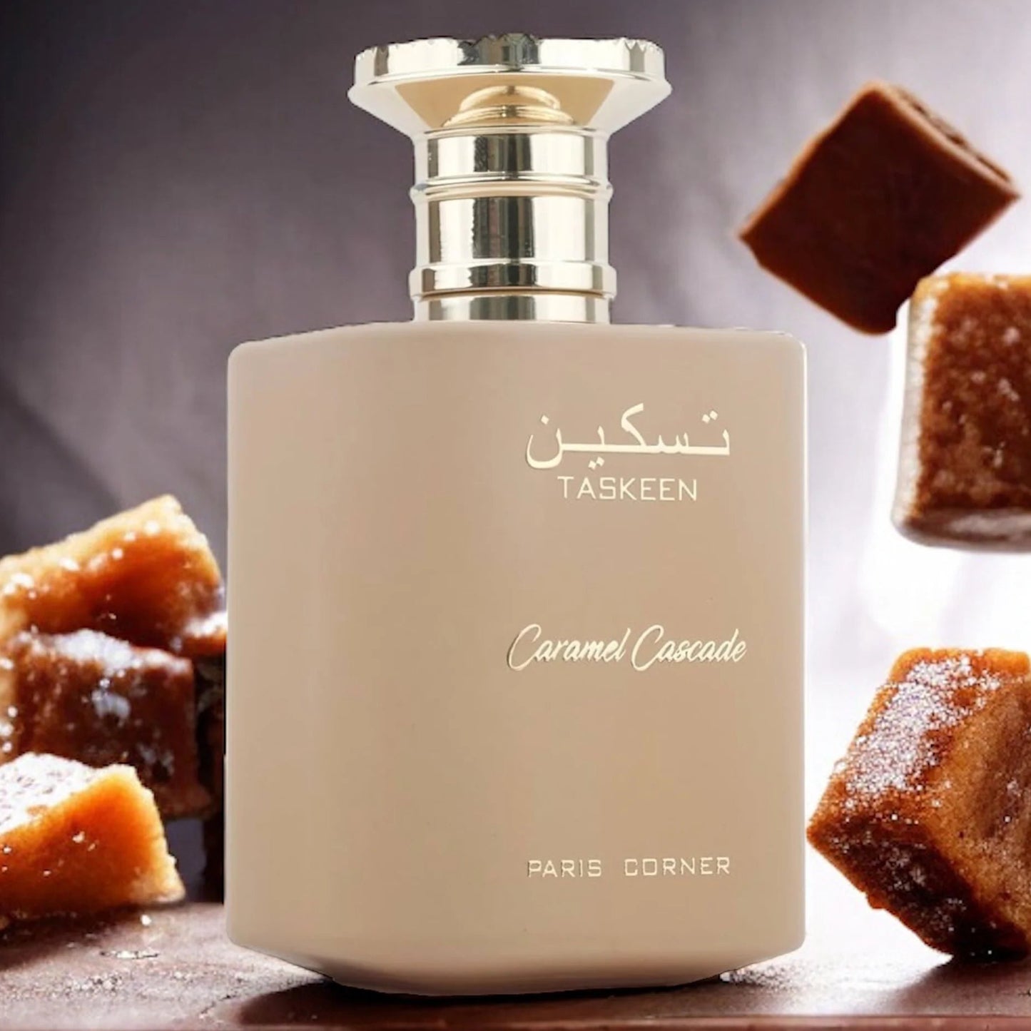 Caja original Taskeen Caramel Cascade Paris Corner 100ml Eau de Parfum