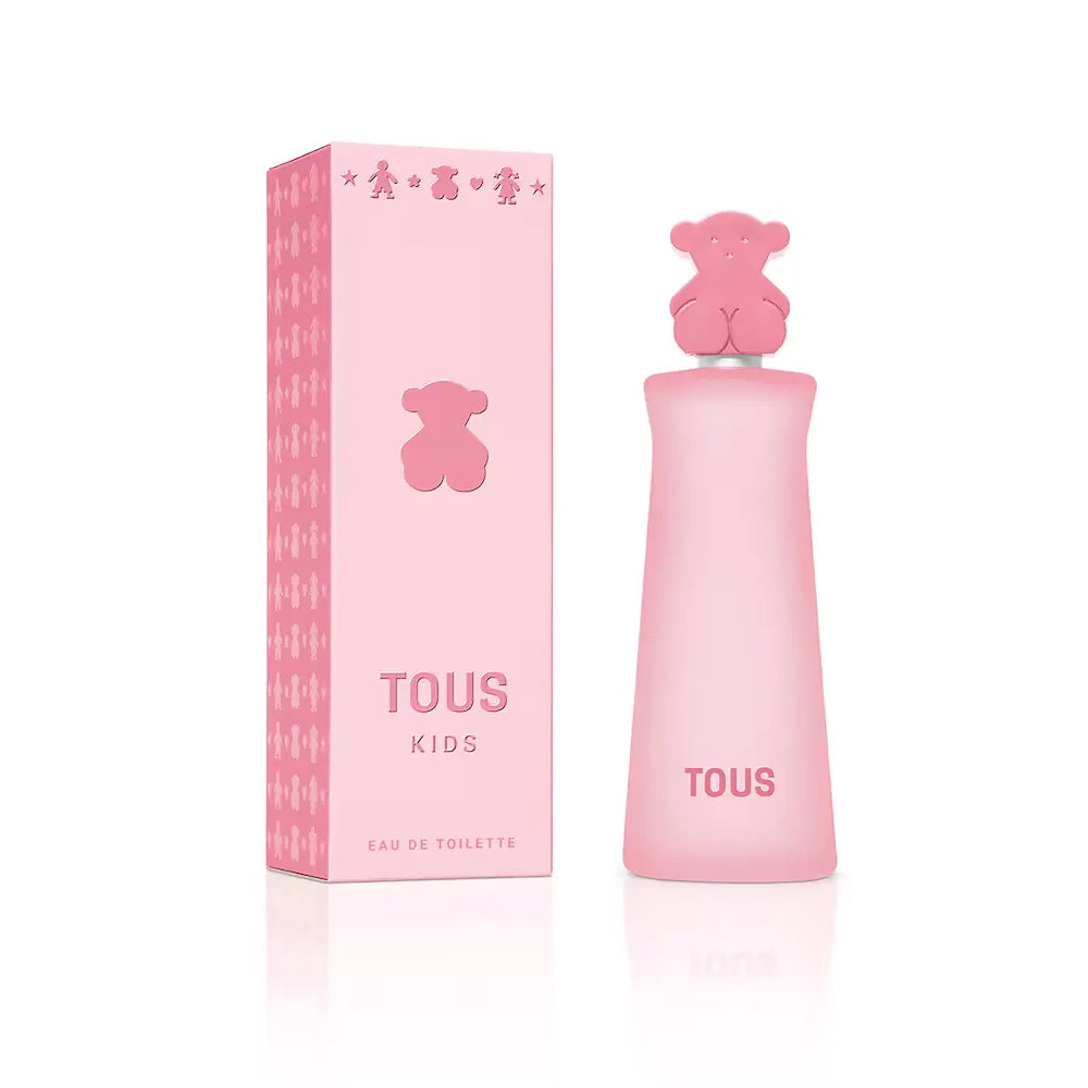 Perfume Tous Kids Girl 100 ml Eau de Toilette para niña con frasco rosa y diseño divertido