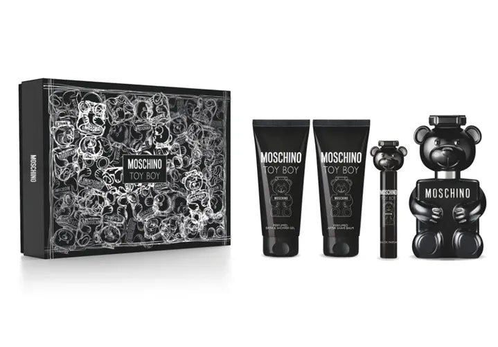 Toy Boy Moschino estuche set 100ml 4 piezas Eau de Parfum para hombre