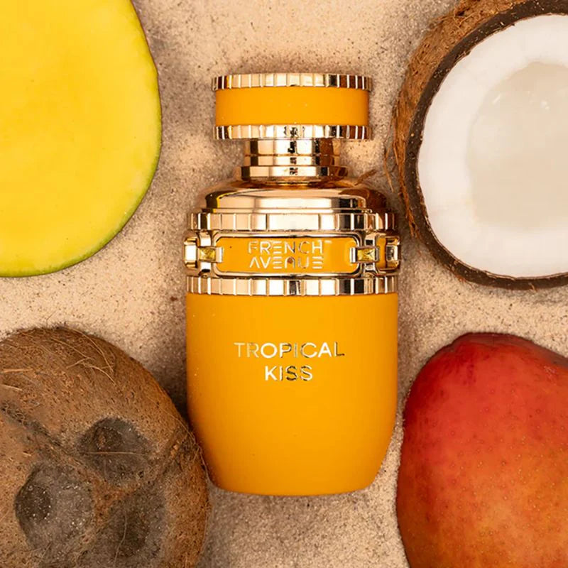 Detalle del frasco Tropical Kiss French Avenue Eau de Parfum 80 ml