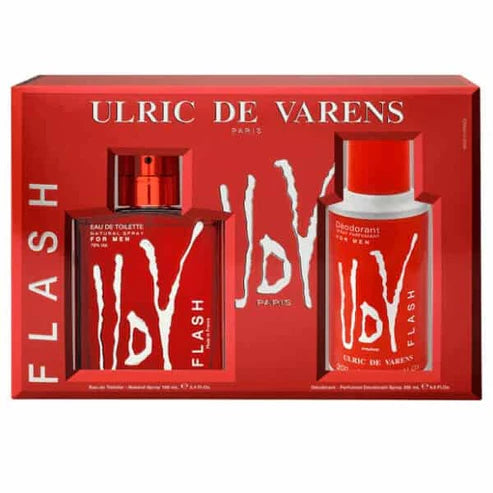 Estuche Udv Flash Ulric De Varens Set 100ml Eau De Toilette Hombre
