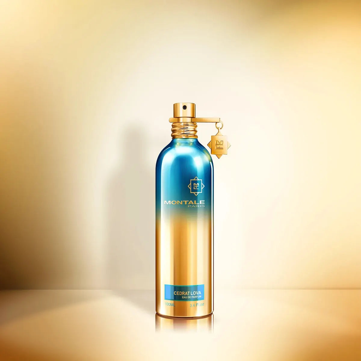 Vista frontal de Montale Cedrat Lova EDP 100ml, frasco de perfume unisex con composición cítrica y amaderada