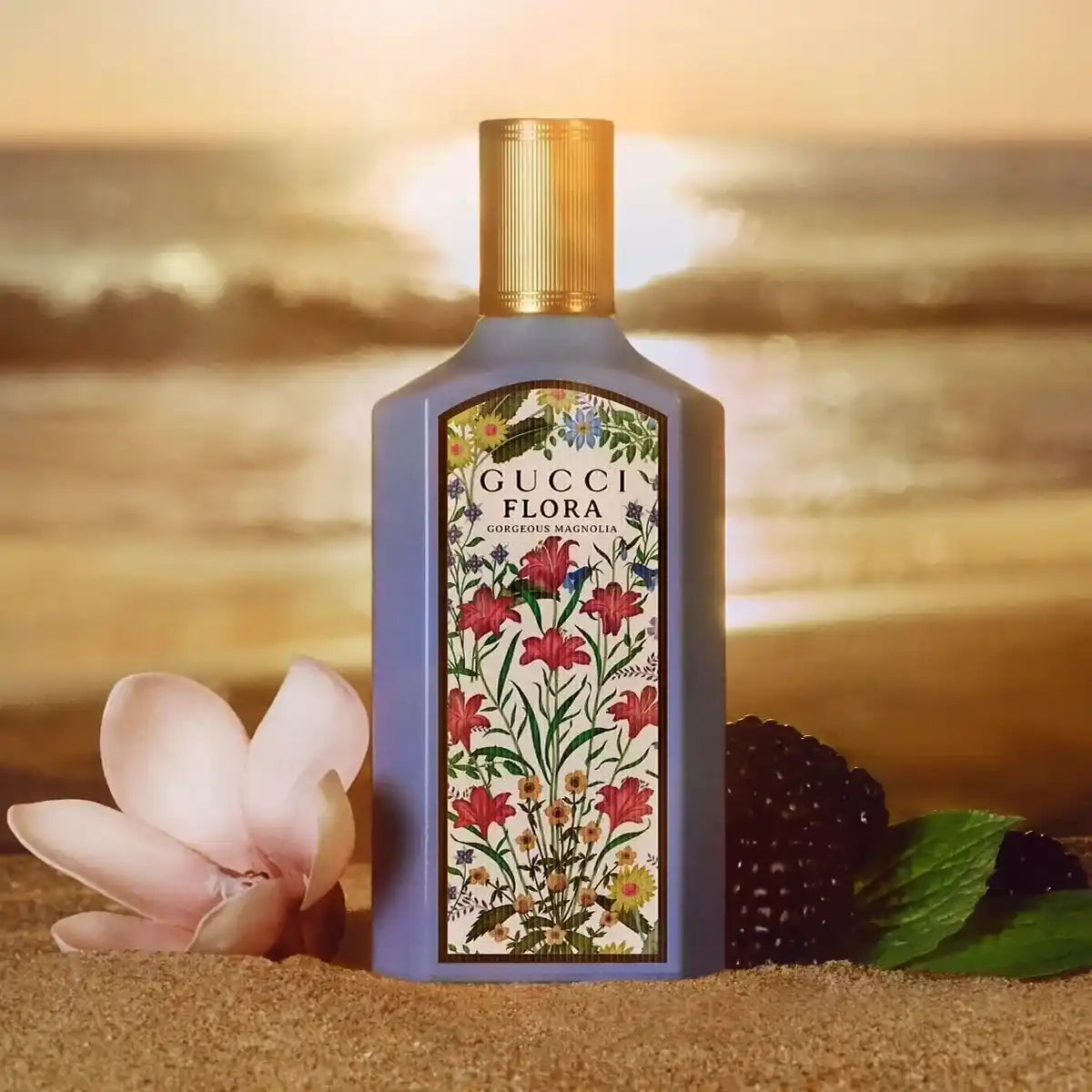 Vista previa del perfume Gucci Flora Gorgeous Magnolia EDP 100 ml para mujer