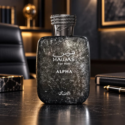 Vista previa del perfume Hawas Alpha Rasasi EDP 100 ml para hombre