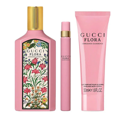 Vista previa del estuche de perfume Gucci Flora Gorgeous Gardenia EDP 100 ml para mujer