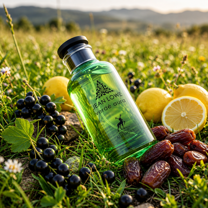Vista frontal del perfume Jean Lowe Verde Aura Maison Alhambra Eau de Parfum