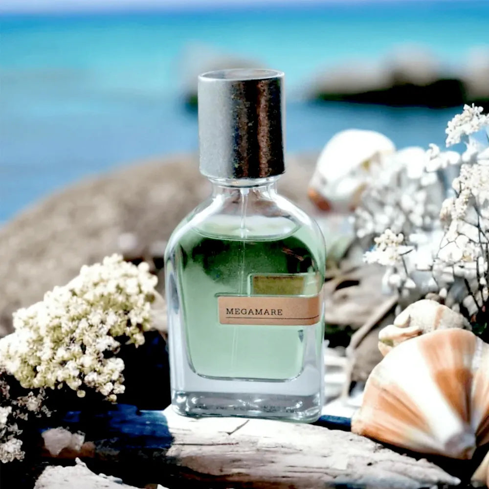 Vista frontal del perfume Orto Parisi Megamare Eau De Parfum