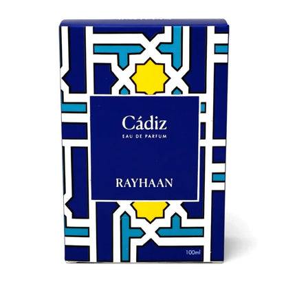 Vista frontal del perfume Rayhaan Cadiz Eau De Parfum