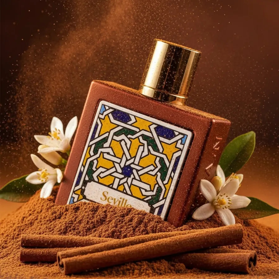 Vista frontal del perfume Rayhaan Seville Eau De Parfum