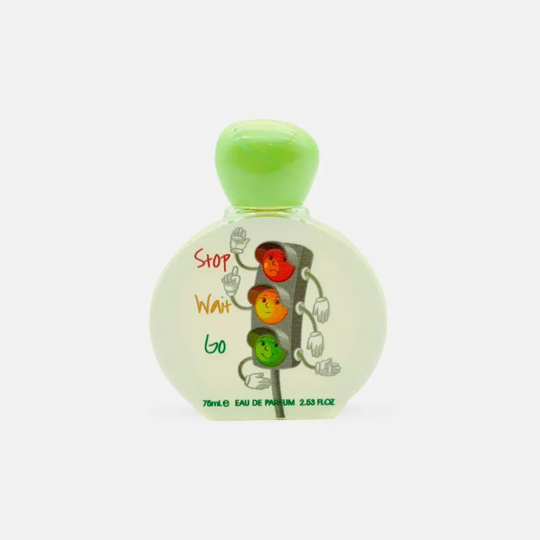 Caja original del perfume Stop Wait Go Lattafa Pride presentación infantil