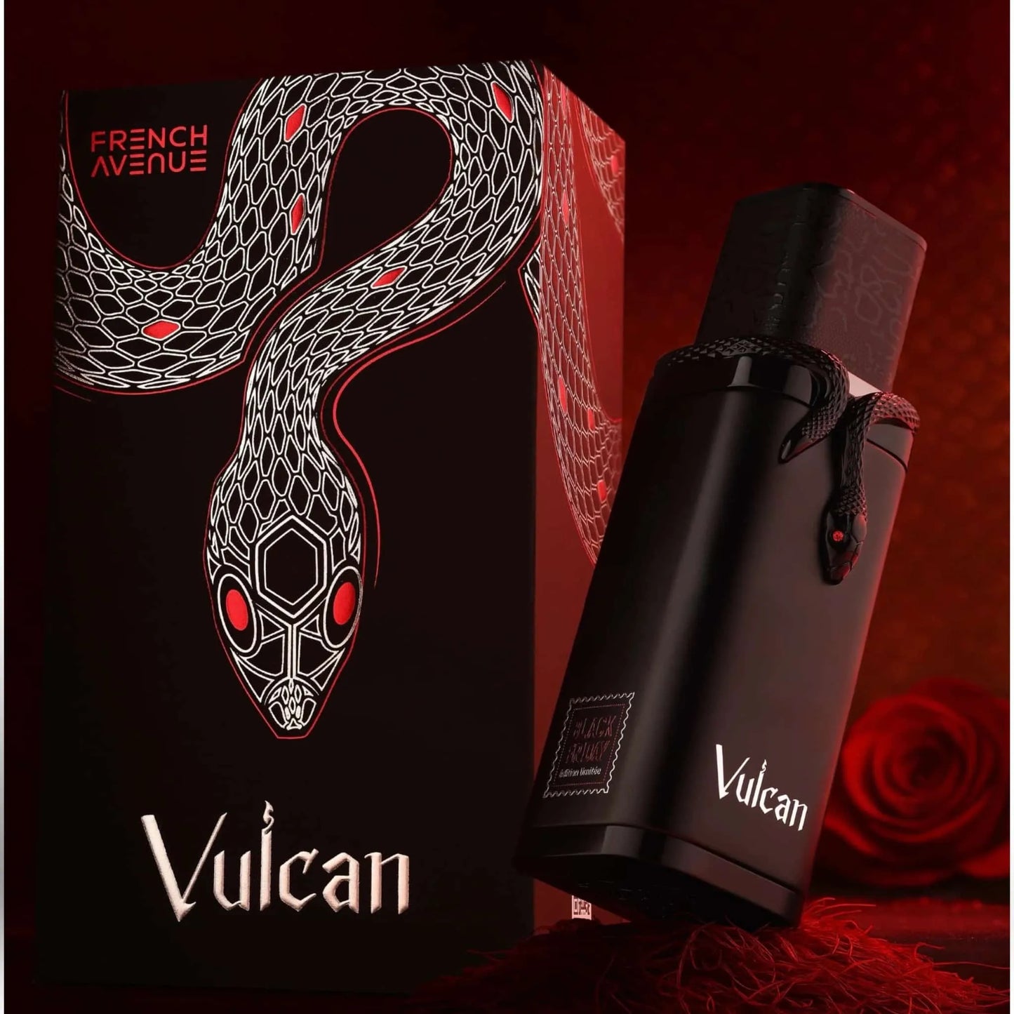 Caja del perfume Vulcan Black Friday French Avenue 100ml