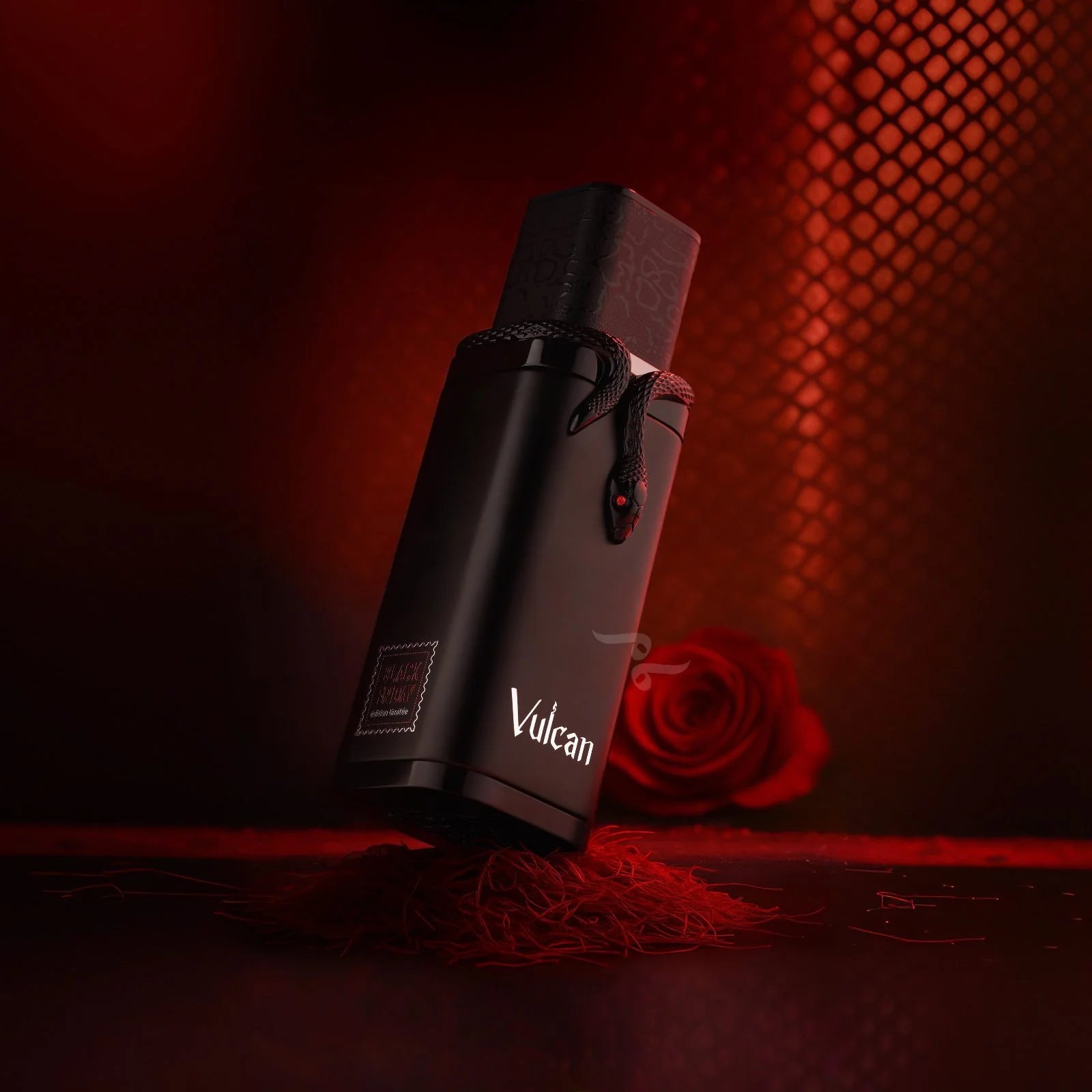 Detalle del frasco Vulcan Black Friday French Avenue Eau de Parfum 100ml