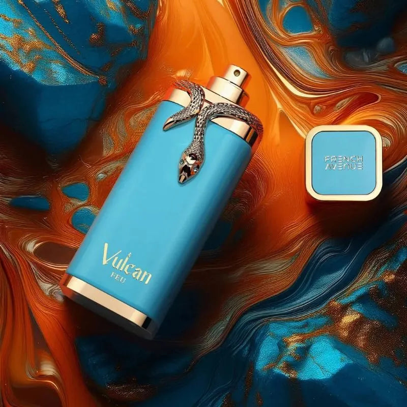Presentación completa del perfume Vulcan Feu French Avenue 100ml