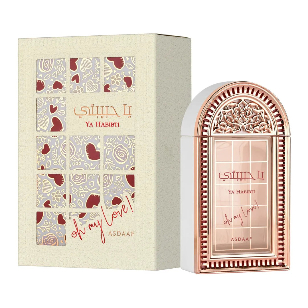 perfume ya habibti oh my love de asdaaf lattafa 100ml eau de parfum fragancia floral oriental femenina con notas intensas y elegantes