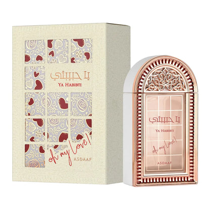 perfume ya habibti oh my love de asdaaf lattafa 100ml eau de parfum fragancia floral oriental femenina con notas intensas y elegantes