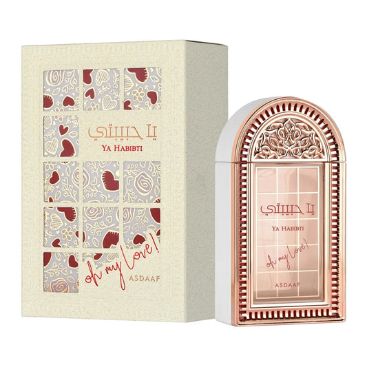perfume ya habibti oh my love de asdaaf lattafa 100ml eau de parfum fragancia floral oriental femenina con notas intensas y elegantes