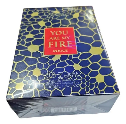 Presentación completa del perfume You Are My Fire Rouge Zakat Eau De Parfum 100ml