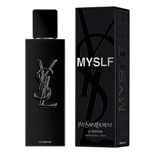 Frasco negro y liso de MYSLF Le Parfum de Yves Saint Laurent 100ml