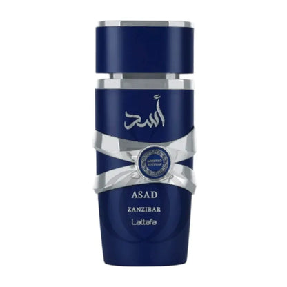 Caja original del perfume Zanzibar Asad Lattafa Limited Edition 100ml