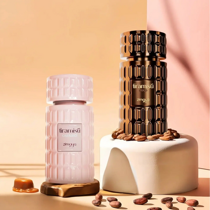 Detalle del frasco Zimaya Tiramisú Caramel