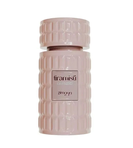 Vista lateral del frasco Zimaya Tiramisú Caramel 100ml